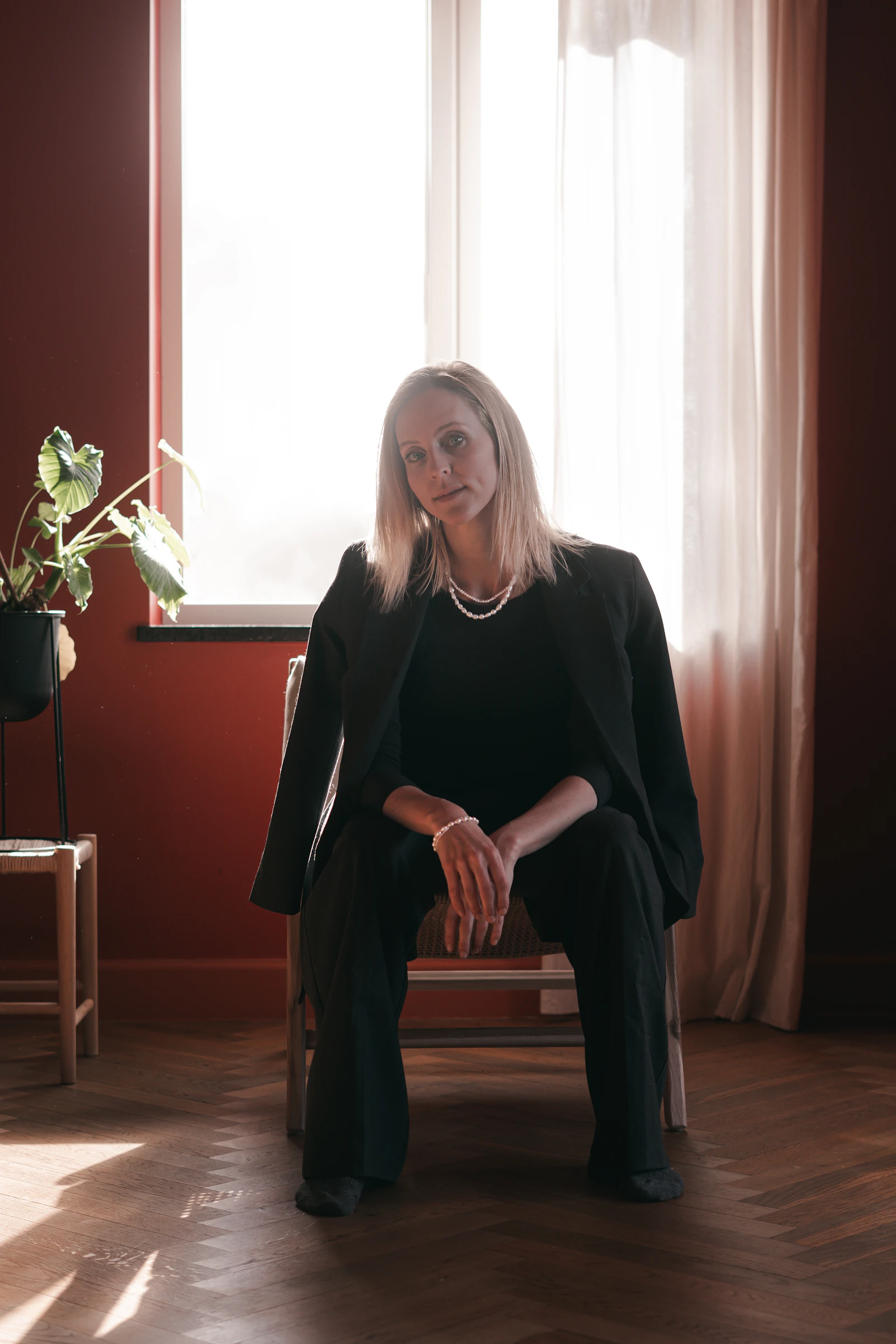 professional portrait of Elena Voss, interior designer